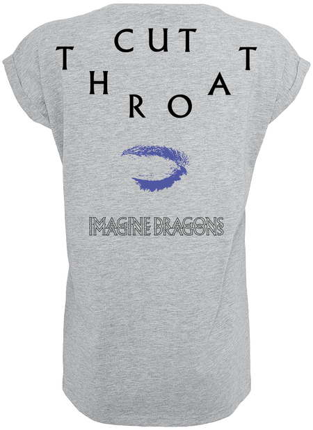 T-Shirt Manches courtes  de Imagine Dragons - Follow & Cut - XS à XXL - pour Femme - gris chiné - Imagine Dragons - View 2