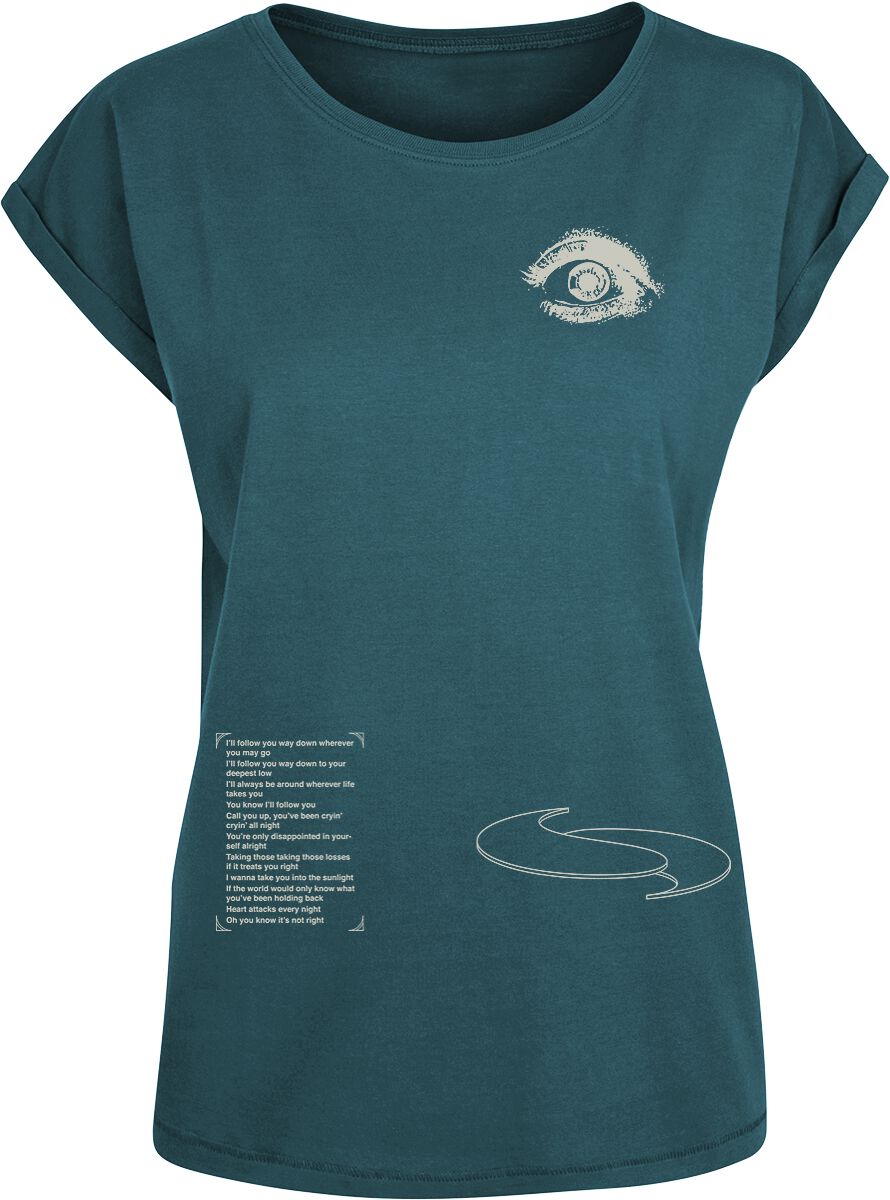 T-Shirt Manches courtes  de Imagine Dragons - Follow You - XS à XXL - pour Femme - turquoise - Imagine Dragons