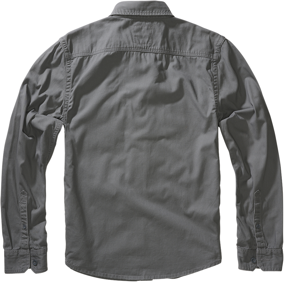 Chemise manches longues  de Brandit - Haut Manches Longues Vintage - S à 5XL - pour Homme - anthracite - Brandit - View 2