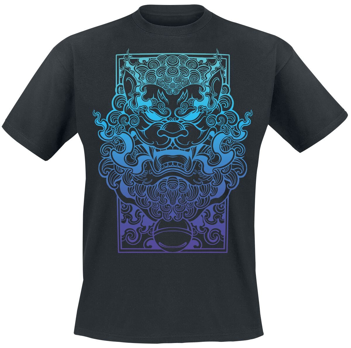 T-Shirt Manches courtes Gaming de NEOMACHI - KOMAINU - S à 5XL - pour Homme - noir - NEOMACHI