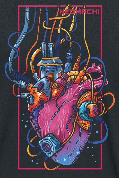 T-Shirt Manches courtes Gaming de NEOMACHI - MASHINHATO - S à 5XL - pour Homme - noir - NEOMACHI - View 2