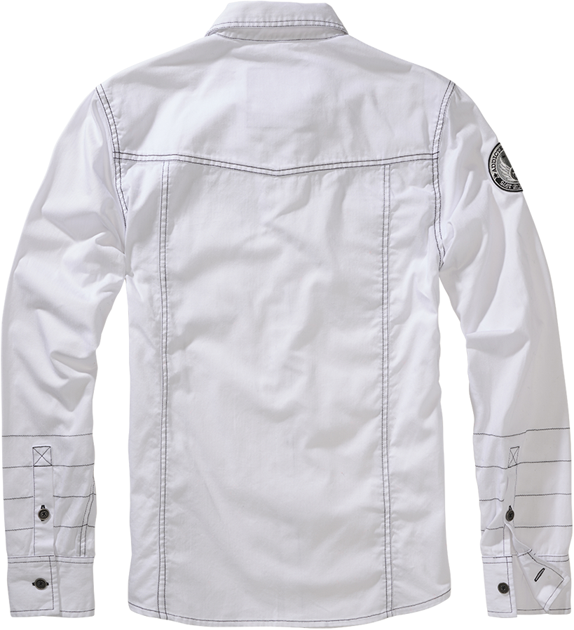 Chemise manches longues  de Brandit - Chemise Manches Longues Luis - S à 5XL - pour Homme - blanc - Brandit - View 2
