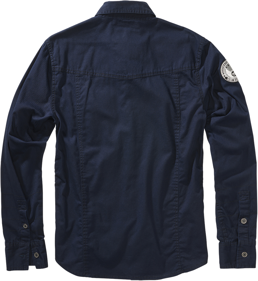 Chemise manches longues  de Brandit - Chemise Manches Longues Luis - S à 5XL - pour Homme - marine - Brandit - View 2