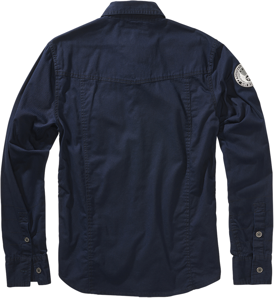 Chemise manches longues  de Brandit - Chemise Manches Longues Luis - S à 5XL - pour Homme - marine - Brandit - View 2