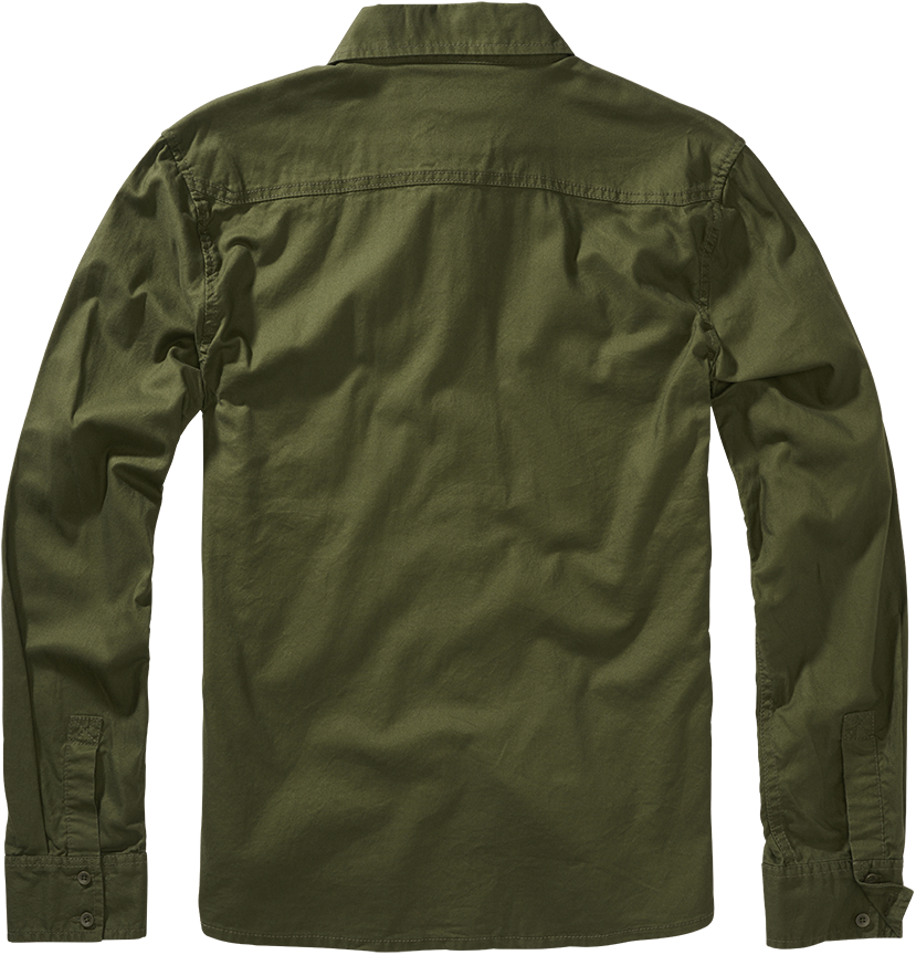 Chemise manches longues  de Brandit - Chemise En Flanelle - S à 3XL - pour Homme - olive - Brandit - View 2