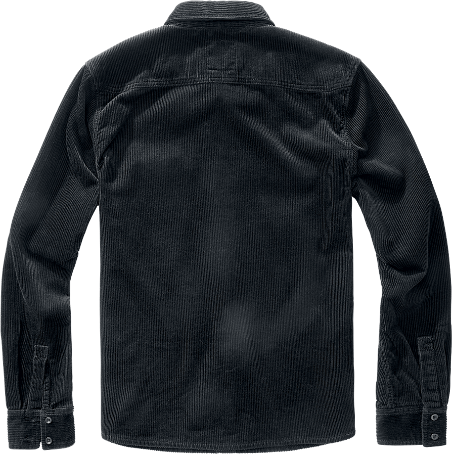 Chemise manches longues  de Brandit - Chemise Corduroy Classic - S à 5XL - pour Homme - noir - Brandit - View 2