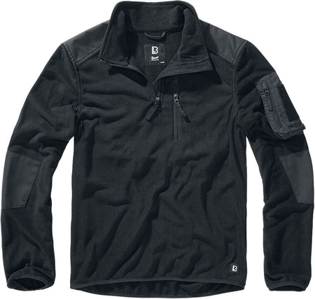 Sweat-shirt  de Brandit - Polaire Troyer Ripstop - S à 5XL - pour Homme - noir - Brandit