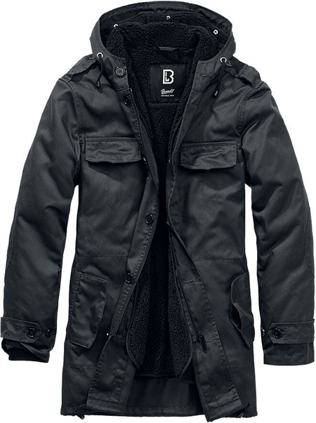 Parka  de Brandit - Parka Forest BW - S à 5XL - pour Homme - noir - Brandit