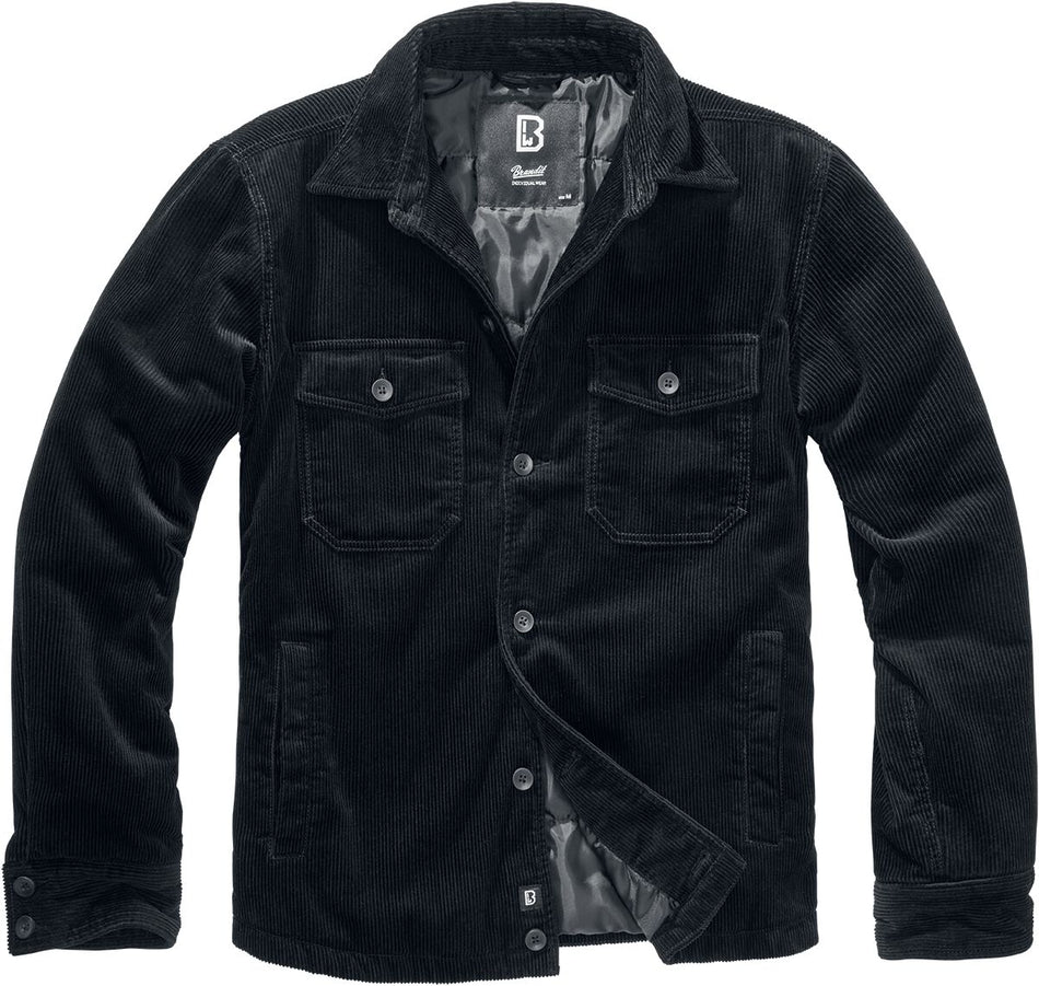 Veste mi-saison  de Brandit - Veste Corduroy - M à 5XL - pour Homme - noir - Brandit