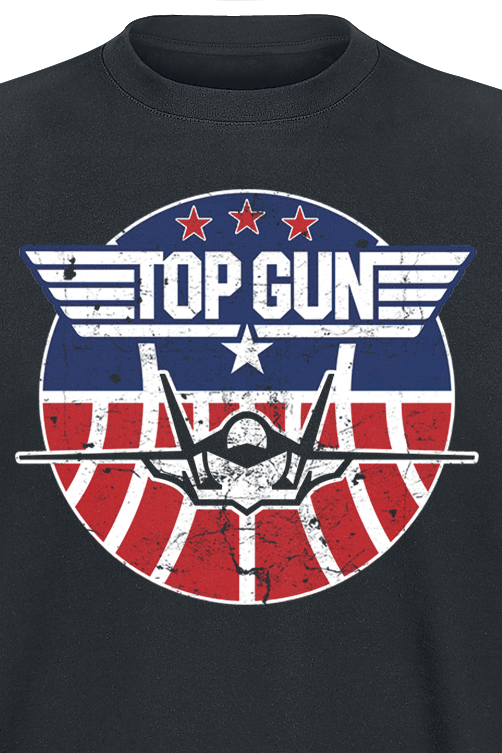 T-Shirt Manches courtes  de Top Gun - Maverick - Tomcat - S à 5XL - pour Homme - noir - Top Gun - View 2