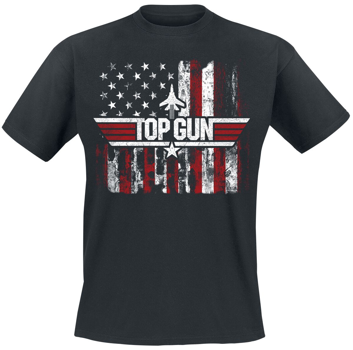 T-Shirt Manches courtes  de Top Gun - Maverick - America - S à 5XL - pour Homme - noir - Top Gun