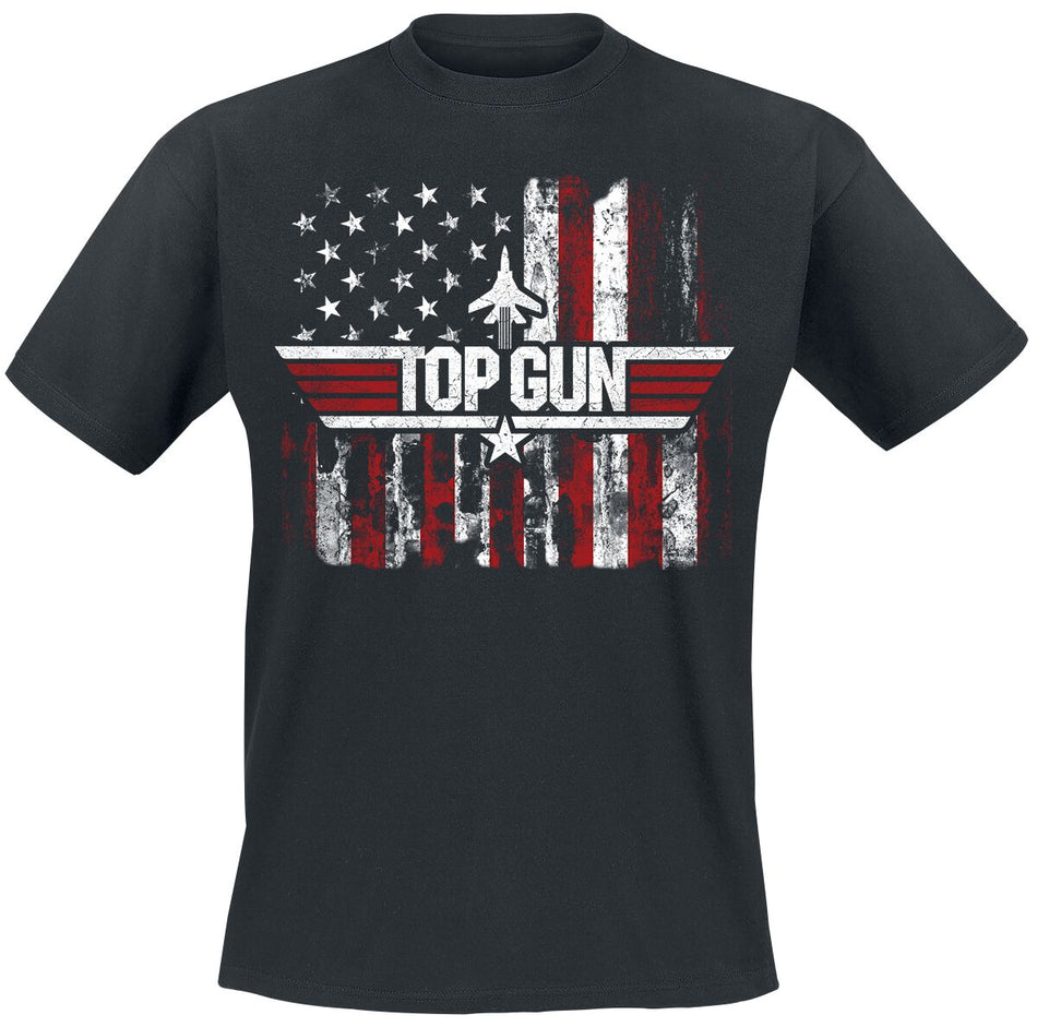 T-Shirt Manches courtes  de Top Gun - Maverick - America - S à 5XL - pour Homme - noir - Top Gun