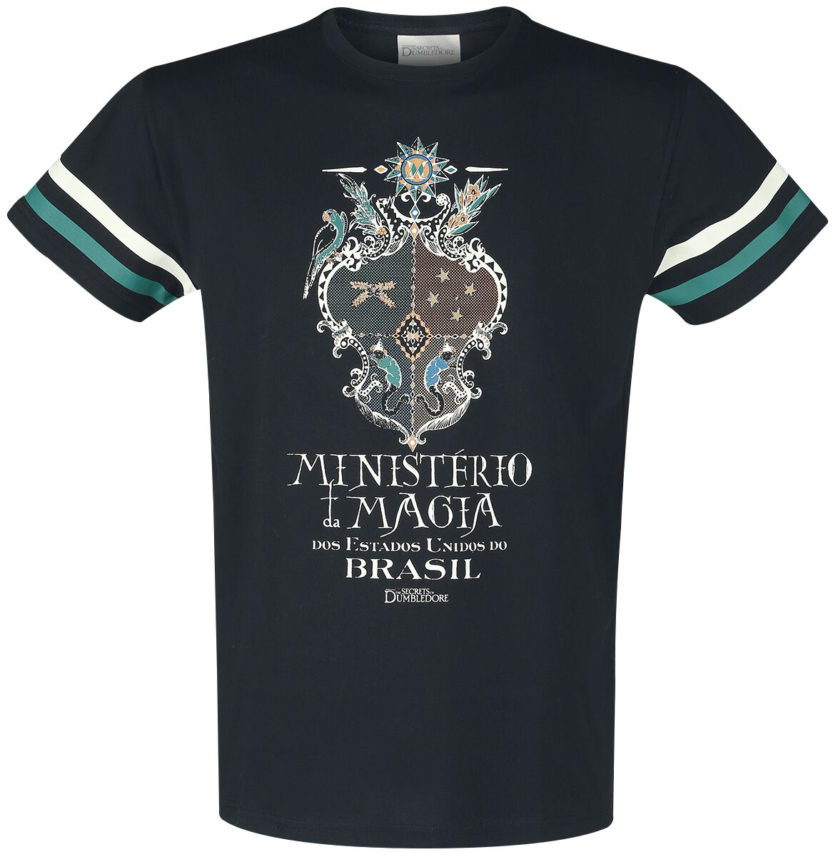 T-Shirt Manches courtes  de Les Animaux Fantastiques - Les Animaux Fantasitques 3 - Ministerio Da Magia - S à M - pour Homme - noir - Les Animaux Fantastiques