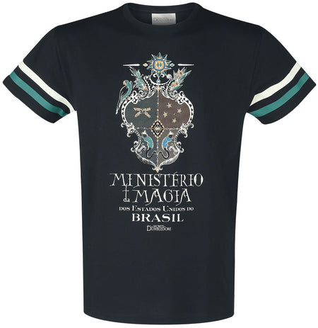 T-Shirt Manches courtes  de Les Animaux Fantastiques - Les Animaux Fantasitques 3 - Ministerio Da Magia - S à M - pour Homme - noir - Les Animaux Fantastiques