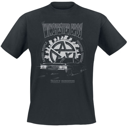 T-Shirt Manches courtes  de Supernatural - Winchester Bros - S à 5XL - pour Homme - noir - Supernatural