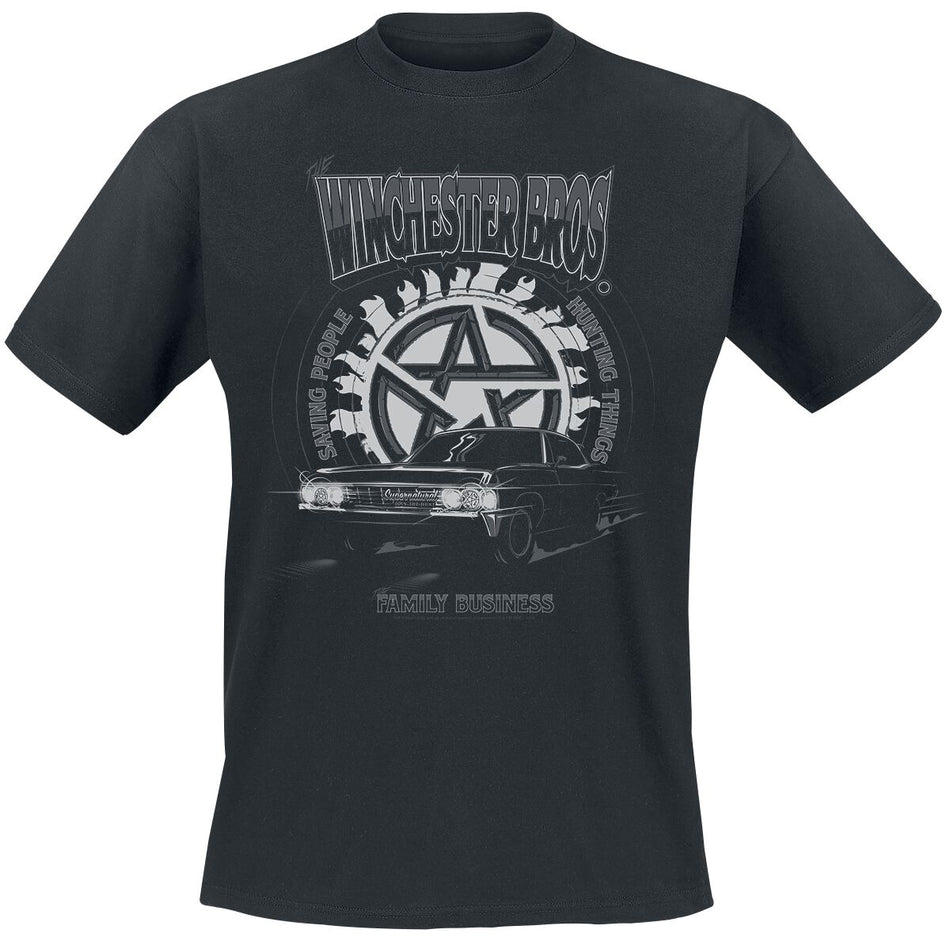 T-Shirt Manches courtes  de Supernatural - Winchester Bros - S à 5XL - pour Homme - noir - Supernatural