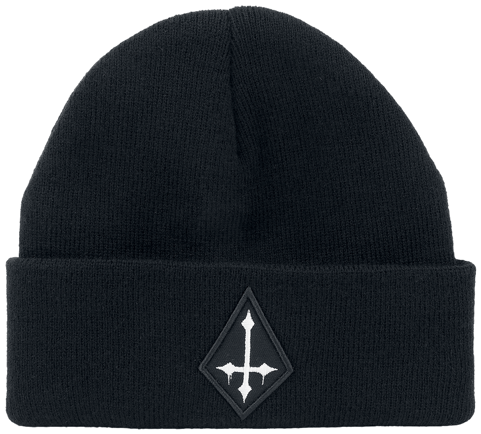 Bonnet Gothic de Black Blood by Gothicana - Bonnet avec croix - pour Homme - noir - Black Blood by Gothicana - View 2