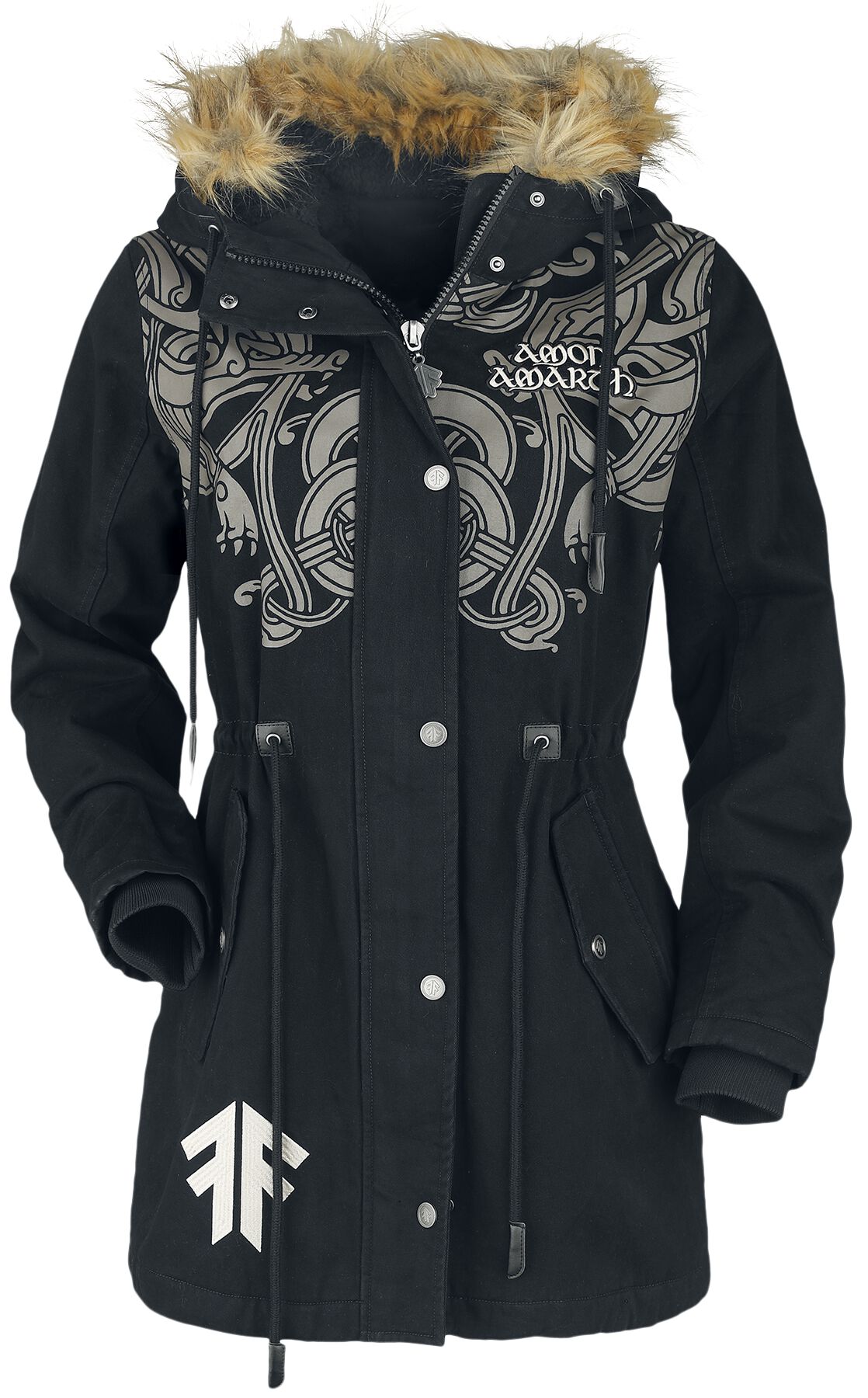 Veste d'hiver  de Amon Amarth - EMP Signature Collection - S - pour Femme - noir - Amon Amarth