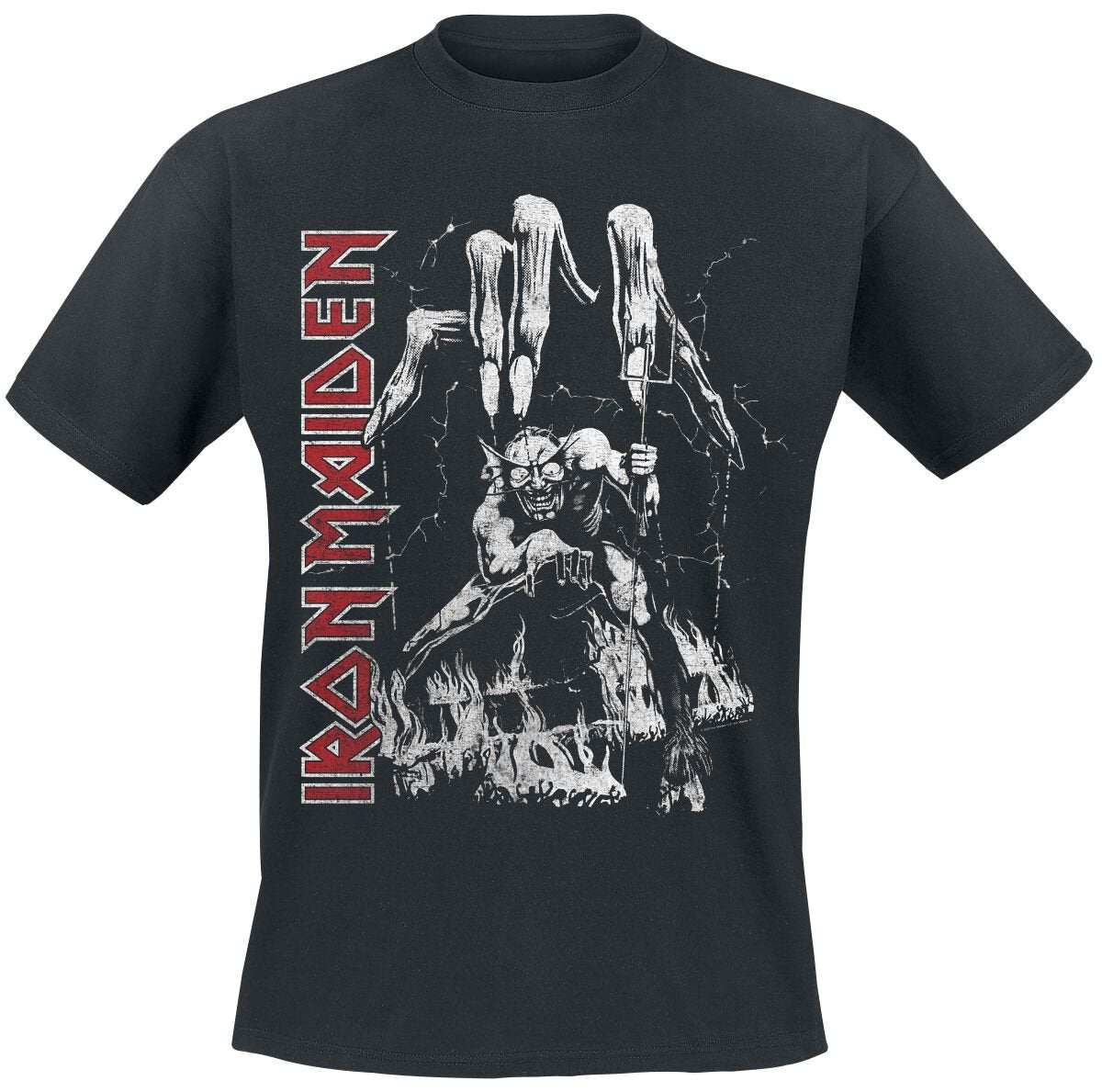 T-Shirt Manches courtes  de Iron Maiden - Eddie Big Hand - S à 4XL - pour Homme - noir - Iron Maiden