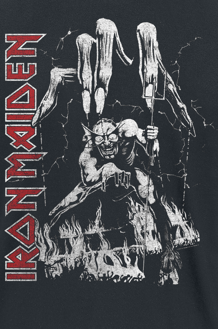 T-Shirt Manches courtes  de Iron Maiden - Eddie Big Hand - S à 4XL - pour Homme - noir - Iron Maiden - View 2