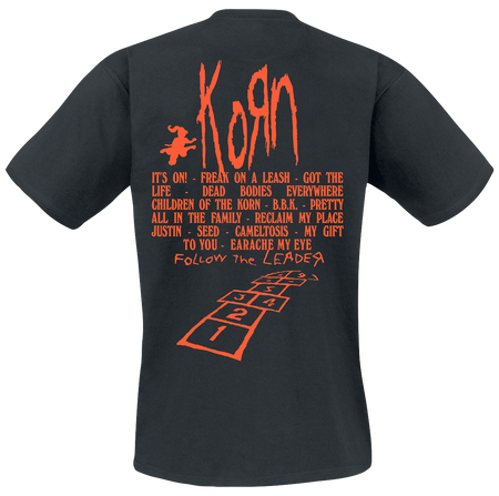 T-Shirt Manches courtes  de Korn - Hopscotch Flame - S à XXL - pour Homme - noir - Korn - View 2
