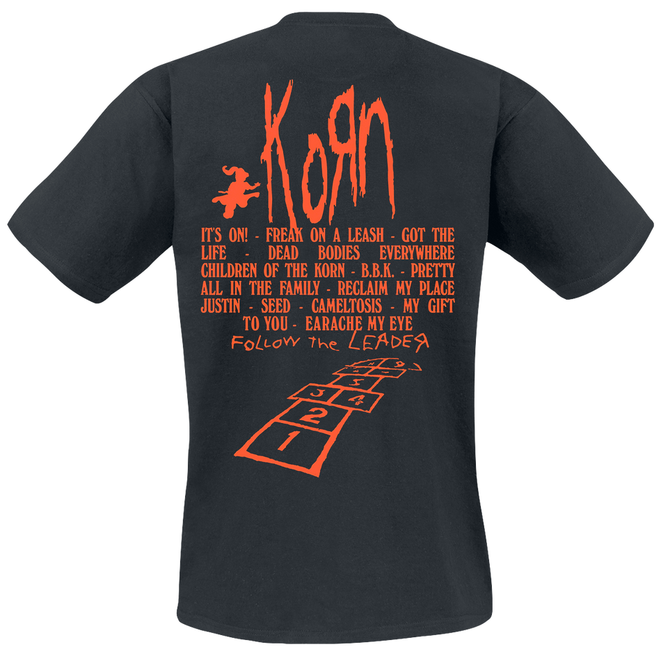 T-Shirt Manches courtes  de Korn - Hopscotch Flame - S à XXL - pour Homme - noir - Korn - View 2