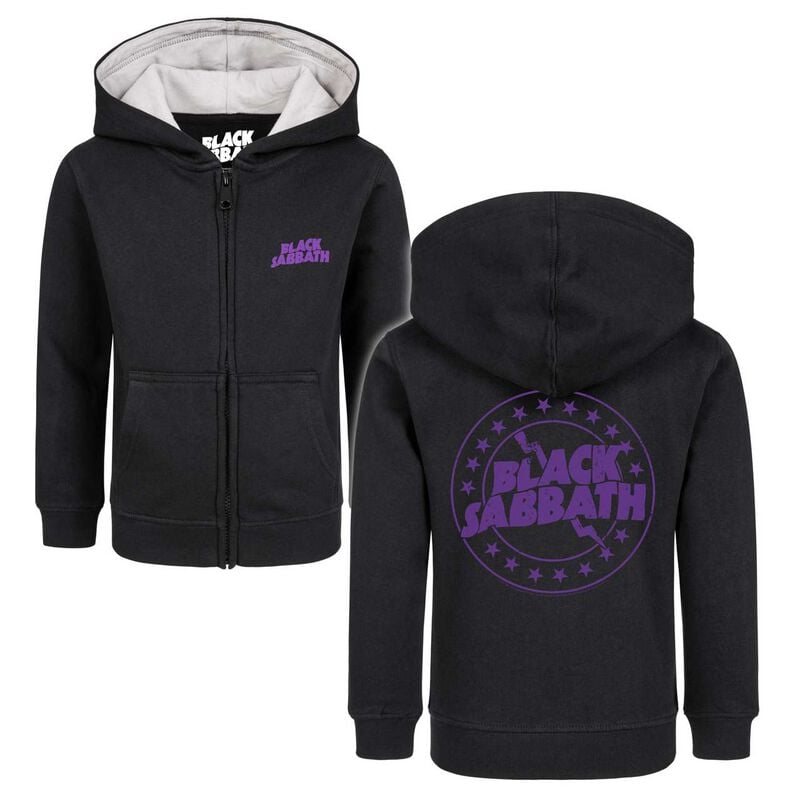 Vestes à capuches pour enfants  de Black Sabbath - Metal Kids - Emblem - 92 à 164 - pour filles & garçonse - noir - Black Sabbath
