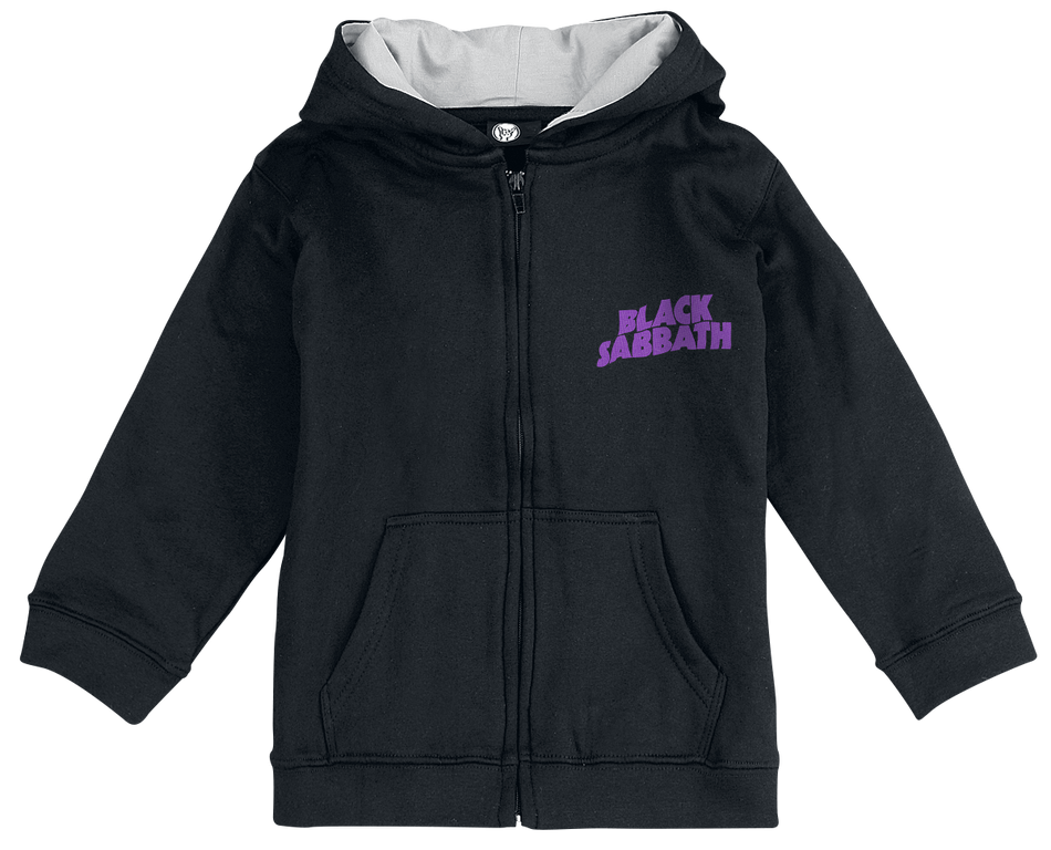 Vestes à capuches pour enfants  de Black Sabbath - Metal Kids - Emblem - 92 à 164 - pour filles & garçonse - noir - Black Sabbath - View 2