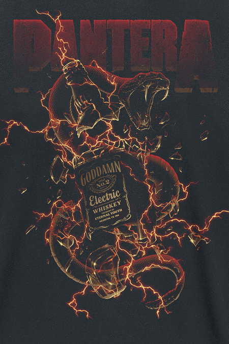 T-Shirt Manches courtes  de Pantera - Whiskey Snake - XL à 3XL - pour Homme - noir - Pantera - View 2