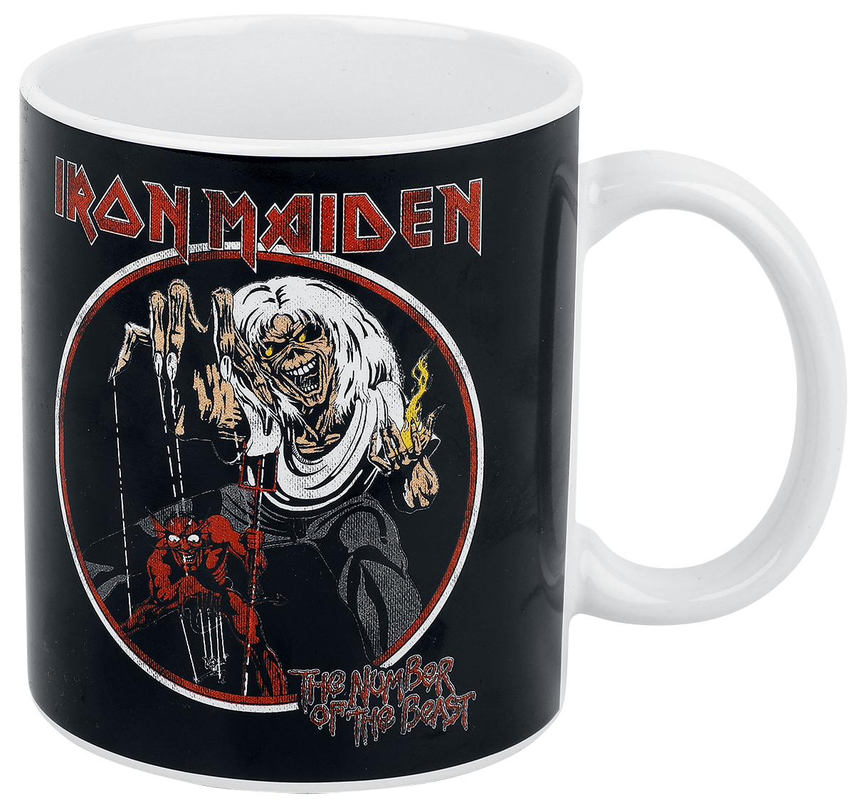 Mug  de Iron Maiden - The Number Of The Beast - pour Unisexe - noir - Iron Maiden - View 2