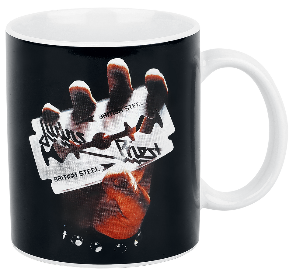 Mug  de Judas Priest - British Steel - pour Indifférent - noir - Judas Priest - View 2
