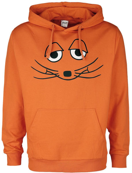 Sweat-shirt à capuche  de Die Sendung mit der Maus - La Souris - S à 3XL - pour Homme - orange - Die Sendung mit der Maus