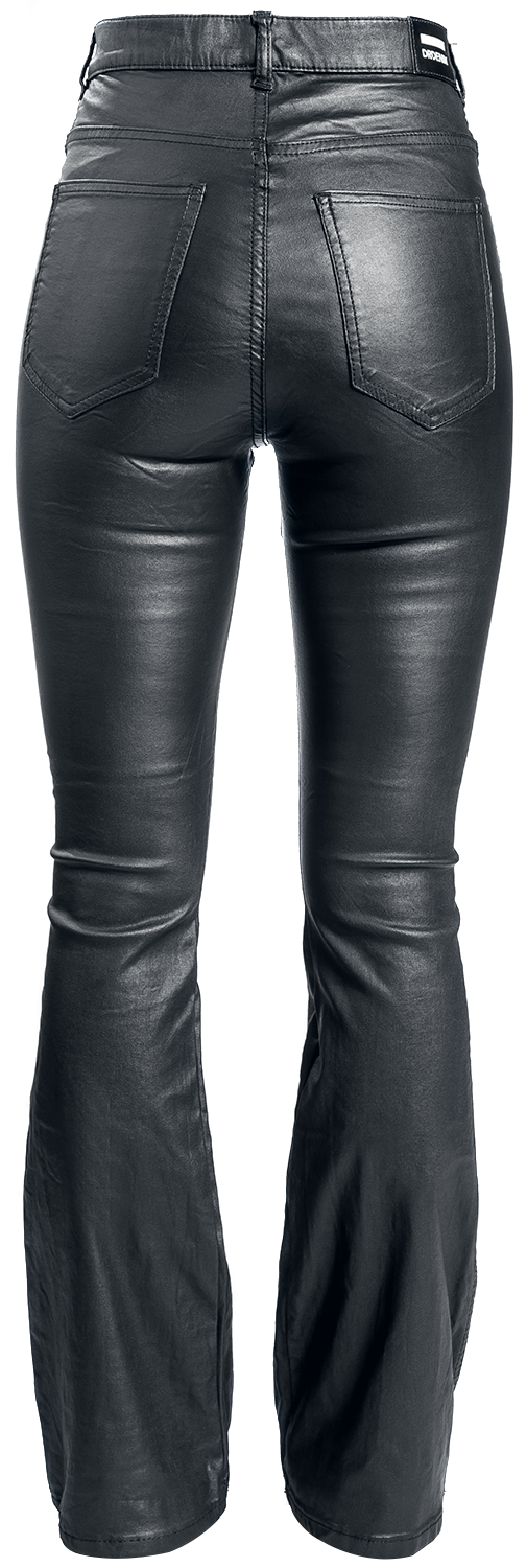 Pantalon imitation cuir  de Dr. Denim - Moxy Flare - XS à M - pour Femme - noir - Dr. Denim - View 2