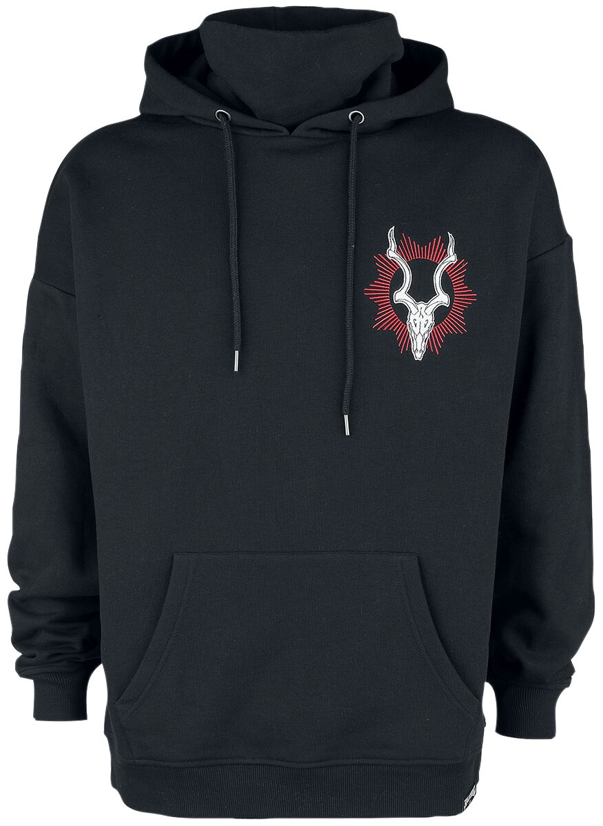 Sweat-shirt à capuche Gothic de Black Blood by Gothicana - Batariel - S à L - pour Homme - noir - Black Blood by Gothicana