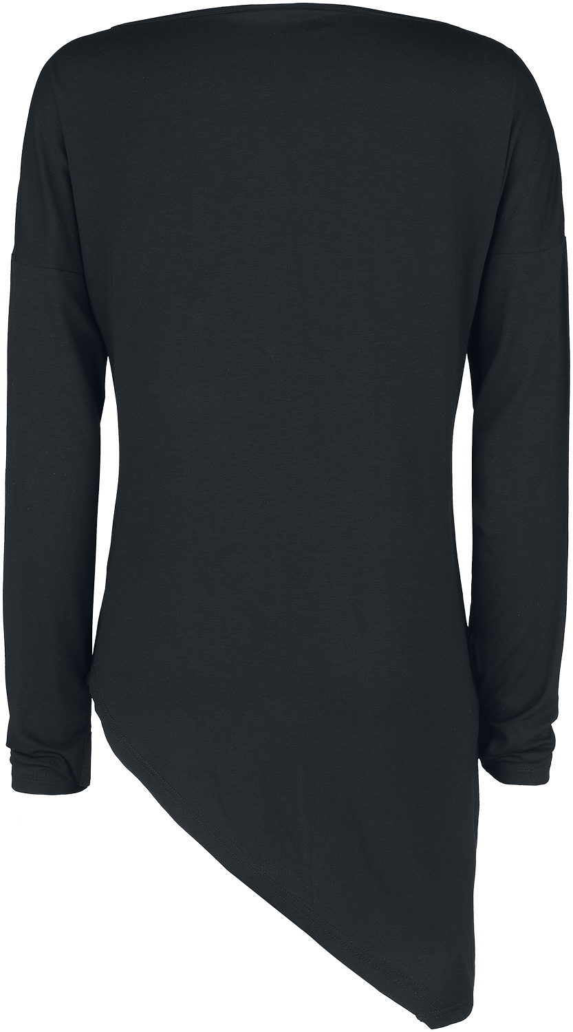 T-shirt manches longues  de Sesame Street - Junk Food Queen - S - pour Femme - noir - Sesame Street - View 2