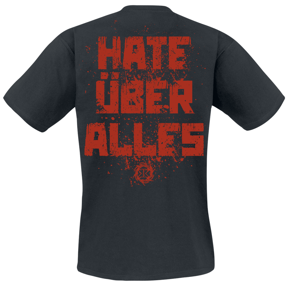 T-Shirt Manches courtes  de Kreator - Hate Über Alles Logo - S à 3XL - pour Homme - noir - Kreator - View 2