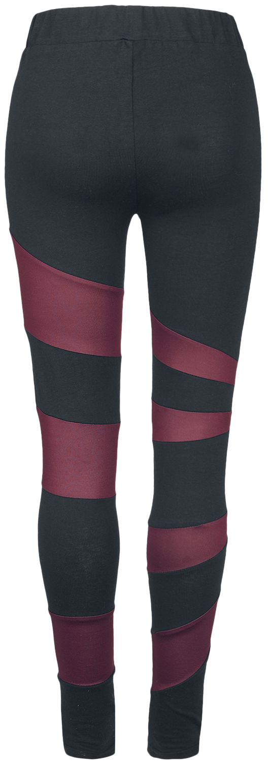 Legging  de Black Premium by EMP - Built For Comfort - XS à 5XL - pour Femme - noir/rouge - Black Premium by EMP - View 2