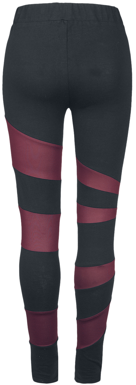 Legging  de Black Premium by EMP - Built For Comfort - XS à 5XL - pour Femme - noir/rouge - Black Premium by EMP - View 2