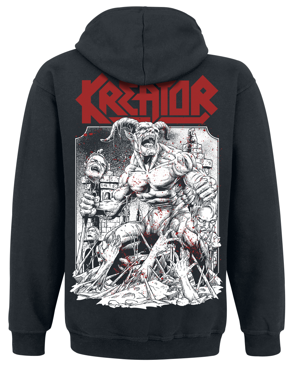 Sweat-shirt à capuche  de Kreator - Crush The Tyrants - S à XXL - pour Homme - noir - Kreator - View 2