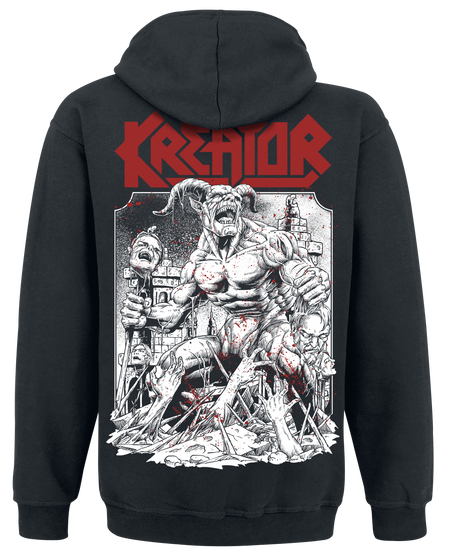 Sweat-shirt à capuche  de Kreator - Crush The Tyrants - S à XXL - pour Homme - noir - Kreator - View 2