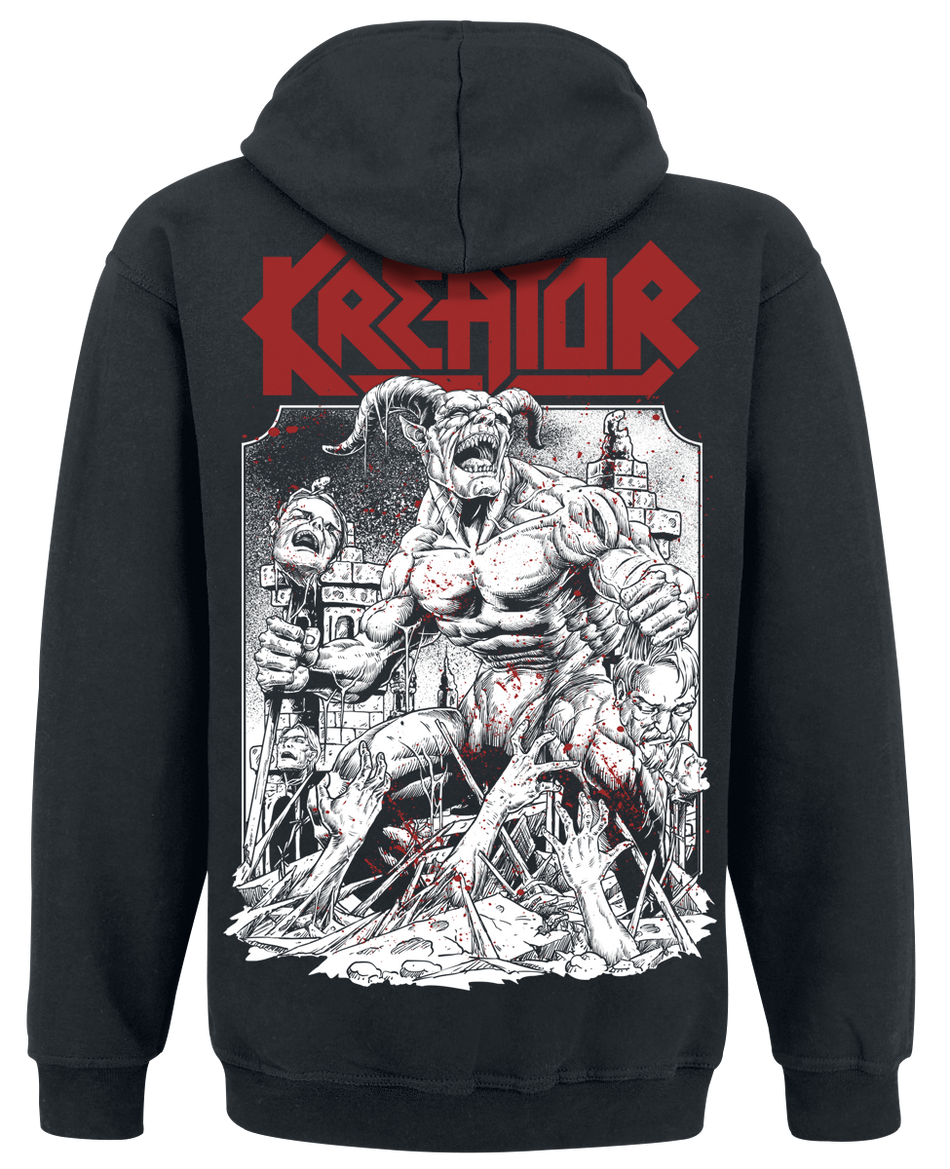 Sweat-shirt à capuche  de Kreator - Crush The Tyrants - S à XXL - pour Homme - noir - Kreator - View 2