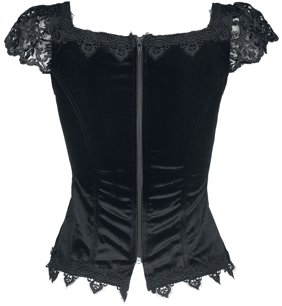 Top Gothic de Sinister Gothic - Top De Style Gothique - XS à XXL - pour Femme - noir - Sinister Gothic - View 2