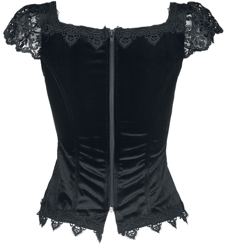 Top Gothic de Sinister Gothic - Top De Style Gothique - XS à XXL - pour Femme - noir - Sinister Gothic - View 2