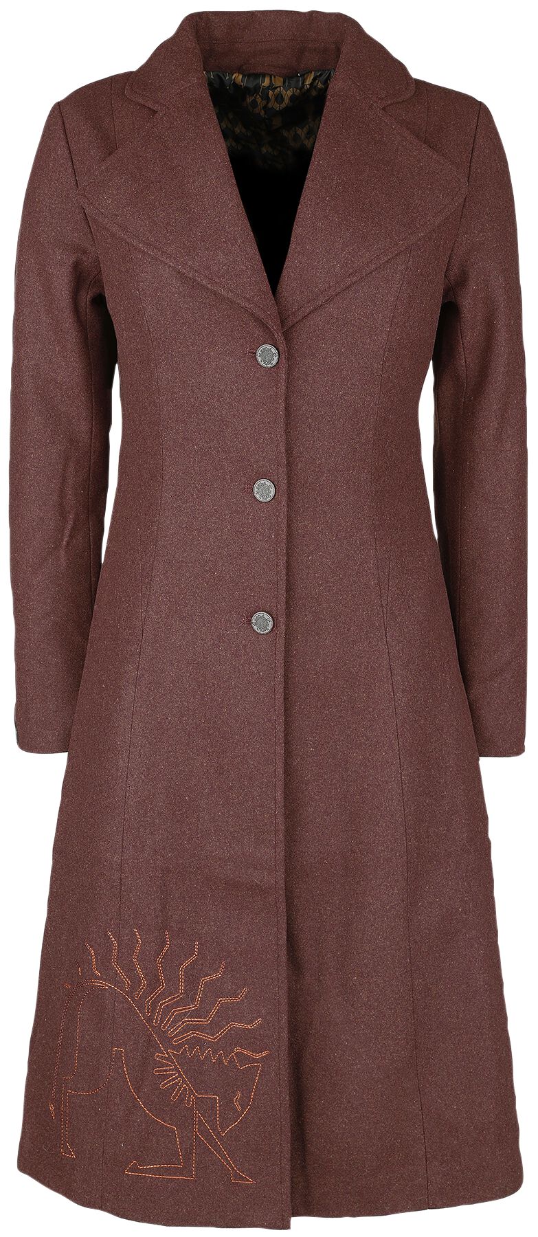 Manteau d'hiver  de Les Animaux Fantastiques - Les Animaux Fantasitques 3 - Lally - S à XL - pour Femme - bordeaux - Les Animaux Fantastiques