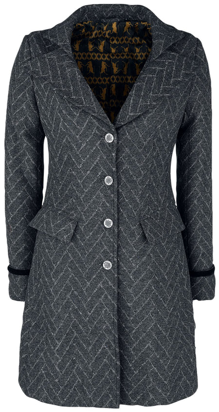 Manteau d'hiver  de Les Animaux Fantastiques - Les Animaux Fantasitques 3 - Norbert Dragonneau - S à M - pour Femme - anthracite - Les Animaux Fantastiques