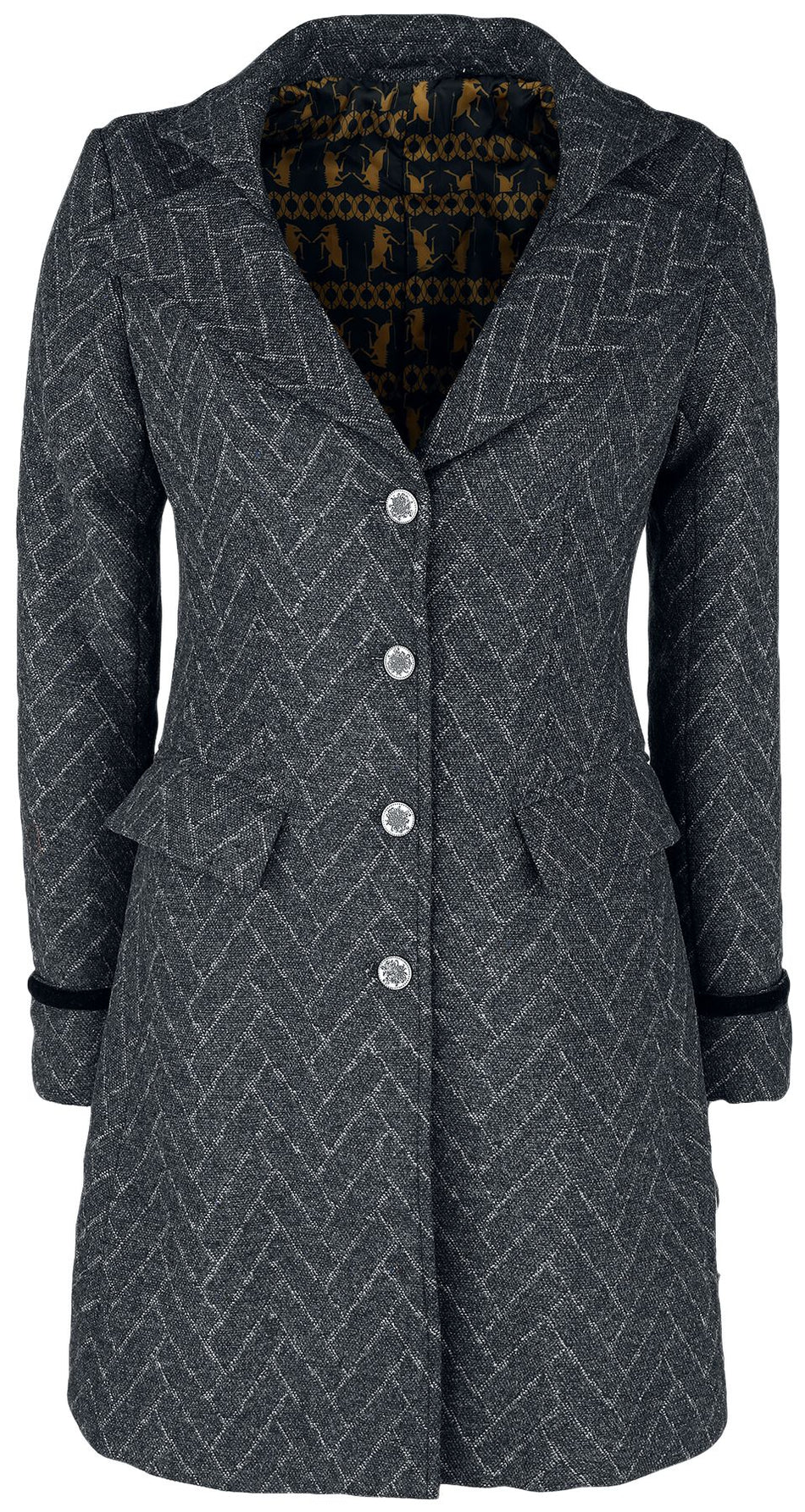 Manteau d'hiver  de Les Animaux Fantastiques - Les Animaux Fantasitques 3 - Norbert Dragonneau - S à M - pour Femme - anthracite - Les Animaux Fantastiques