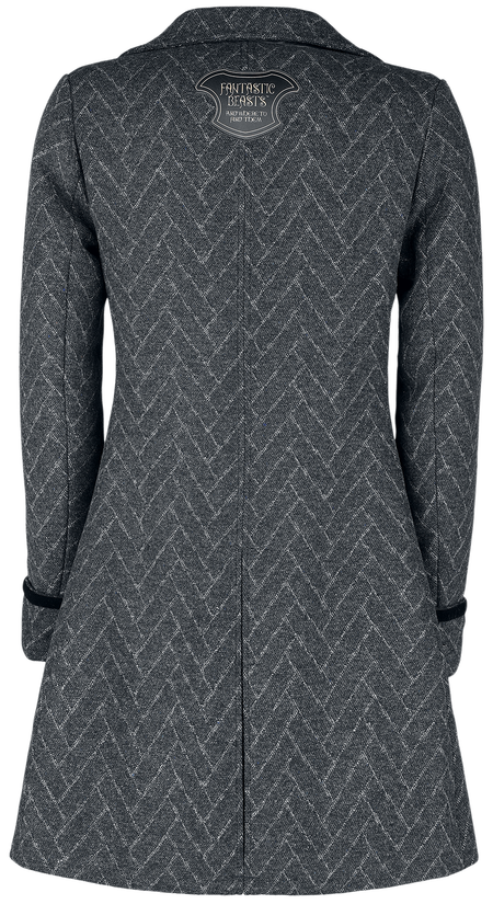 Manteau d'hiver  de Les Animaux Fantastiques - Les Animaux Fantasitques 3 - Norbert Dragonneau - S à M - pour Femme - anthracite - Les Animaux Fantastiques - View 2