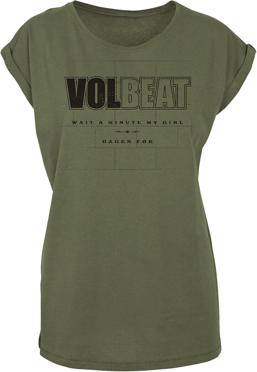 T-Shirt Manches courtes  de Volbeat - Wait A Minute My Girl - S à XL - pour Femme - sable - Volbeat