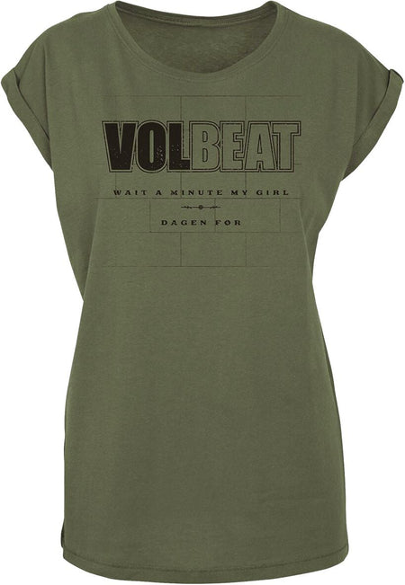 T-Shirt Manches courtes  de Volbeat - Wait A Minute My Girl - S à XL - pour Femme - sable - Volbeat