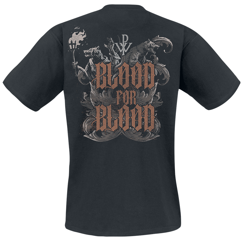 T-Shirt Manches courtes  de Powerwolf - Knights And Wolves - S à 5XL - pour Homme - noir - Powerwolf - View 2